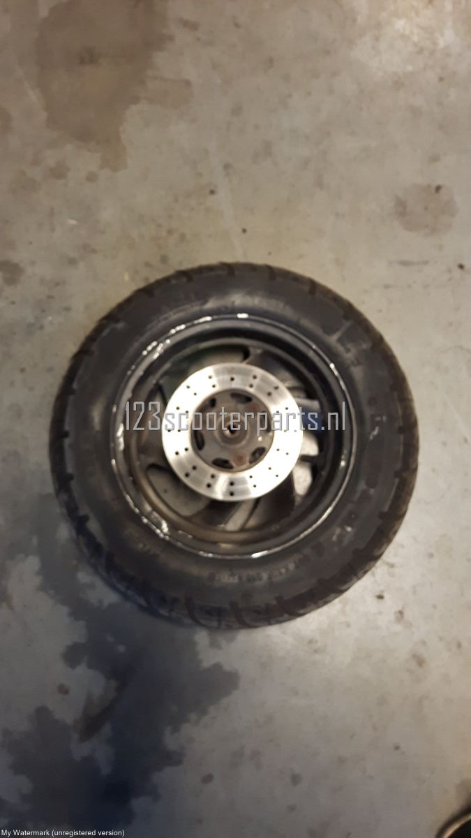 Peugeot Zenith front wheel with tire and brake disc