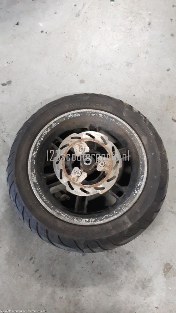 CPI Aragon front wheel, brake disc and tire