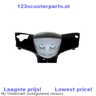 Weißer Piaggio Zip2000 Scheinwerfer mit LED-Beleuchtung